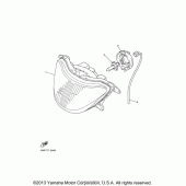 Схема узла: Фара Yamaha YZF600R Thundercat