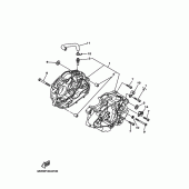 Схема узла: Картер двигателя Yamaha TW200