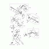 Схема вузла: Підніжки та підставка Yamaha XV1900 Raider S