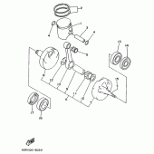 Схема вузла: Колінчастий вал і поршень Yamaha WR250 WR250Z