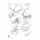 Схема вузла: Облицювальні елементи 1 Yamaha YZF-R6/YZF600 R6