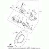 Схема узла: Передний тормоз Yamaha XVS650 V-Star Custom