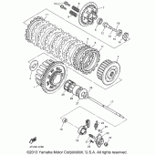 Схема вузла: Зчеплення Yamaha YZF600R Thundercat
