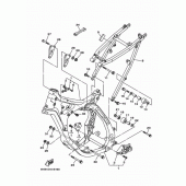 Схема вузла: Рама Yamaha YZ125