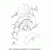 Схема вузла: Крило Yamaha XV1700 Road Star Midnight Silverado