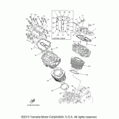 Схема узла: Цилиндр Yamaha XV1700 Road Star S