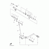 Схема вузла: Вал перемикання Yamaha YZF-R6/YZF600 R6