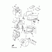 Схема вузла: Бічна кришка Yamaha XVS400 Drag Star