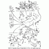 Схема узла: Электрооборудование (2) Yamaha XVZ1300 Venture Royale