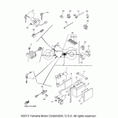Схема узла: Электрооборудование (1) Yamaha XVS650 V-Star Classic