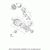 Схема узла: Коленчатый вал и Поршень Yamaha YZF600R Thundercat
