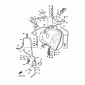 Схема узла: Топливный бак Yamaha VMX12 V-MAX