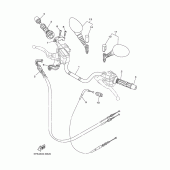Схема вузла: Кермо та Тросики Yamaha TDM900