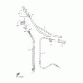 Схема вузла: Кермо та Тросики Yamaha YZ450F YZ450F