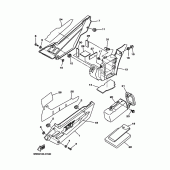 Схема вузла: Бічна кришка Yamaha XT225 XT225