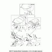 Схема вузла: Сидіння Yamaha XV1900 Raider