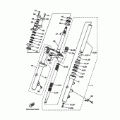 Схема вузла: Рульовий механізм Yamaha YP400 Majesty