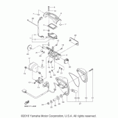 Схема вузла: Задній ліхтар (Стоп-сигнал) Yamaha XVS1300 V-Star Tourer