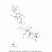 Схема вузла: Пульт управління рульовий та Важіль Yamaha XVS650 V-Star Classic