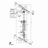 Схема вузла: Задня підвіска Yamaha YZ450F YZ450F