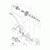 Схема узла: Привод стартера Yamaha YZ250 YZ250