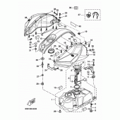 Схема вузла: Паливний бак Yamaha YZF-R125