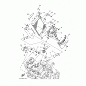 Схема вузла: Радіатор та Патрубок системи охолодження Yamaha XTZ1200 Super Tenere