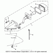 Схема узла: Задний фонарь (Стоп-сигнал) Yamaha WR200R