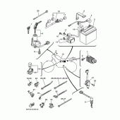 Схема вузла: Електроустаткування 1 Yamaha XG250 TRICKER