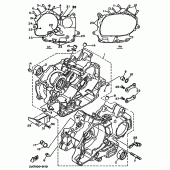 Схема вузла: Картер двигуна Yamaha XV535 Virago