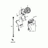Схема вузла: Панель приладів Yamaha XV535 Virago