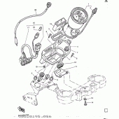 Схема узла: Панель приборов Yamaha TT600