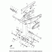 Схема узла: Задний рычаг и Подвеска Yamaha YZF600R Thundercat