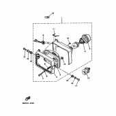 Схема узла: Фара Yamaha DT125 DT125R