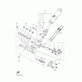 Схема вузла: Вихлопна система Yamaha YZF-R1 R1