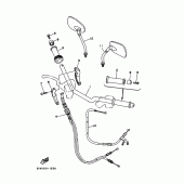 Схема вузла: Кермо та Тросики Yamaha FZX250 ZEAL