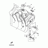 Схема вузла: Паливний бак Yamaha DT125 DT125R