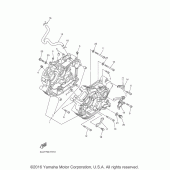 Схема вузла: Картер двигуна Yamaha XV250 V-Star
