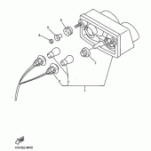 Схема вузла: Задній ліхтар (Стоп сигнал) Yamaha YZF-R1 R1