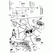 Схема узла: Электрооборудование 1 Yamaha XJ600 Diversion (Naked)