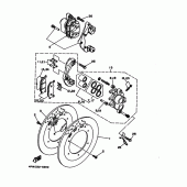 Схема узла: Передний тормоз Yamaha XV1100 Virago Special