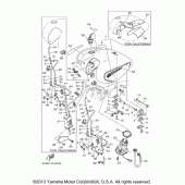 Схема узла: Топливный бак Yamaha XV1700 Road Star Silverado