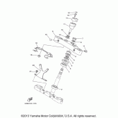 Схема узла: Рулевой механизм Yamaha XV1600 Midnight Star