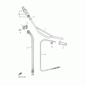 Схема узла: Руль и Тросики Yamaha YZ426F