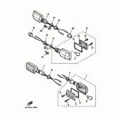 Схема узла: Поворотники Yamaha XT350 XT350