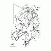Схема вузла: Паливний бак Yamaha TTR125 TT-R125