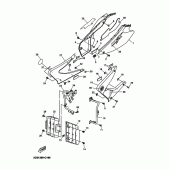 Схема узла: Боковая крышка Yamaha DT125 DT125X