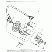 Схема вузла: Генератор Yamaha WR500Z