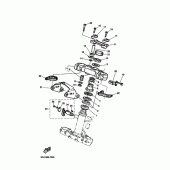 Схема вузла: Рульовий механізм Yamaha TT600