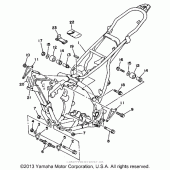 Схема узла: Рама Yamaha WR200R